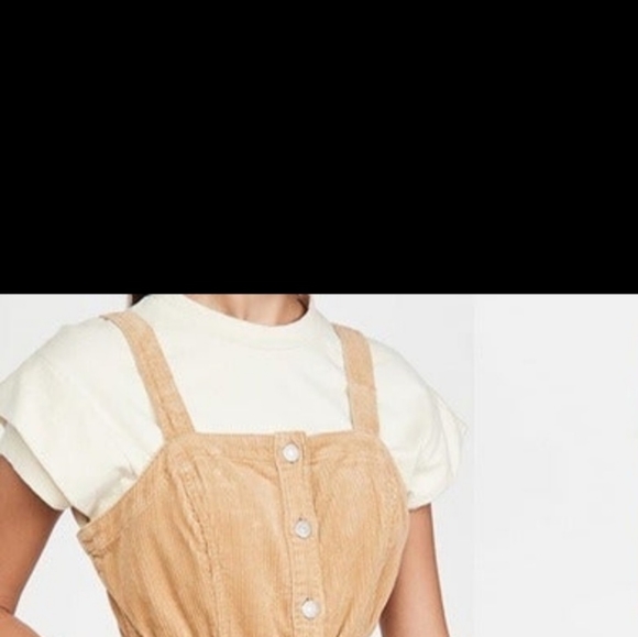 🌼🌼 Free People Brown Corduroy Jumper sz 0 - Picture 9 of 9